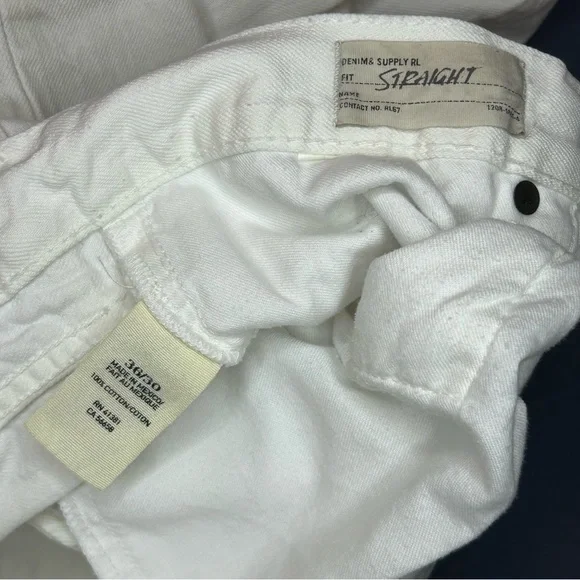 Denim & Supply Ralph Lauren Men's Off-White Bootcut Jeans - Picture 9 of 12